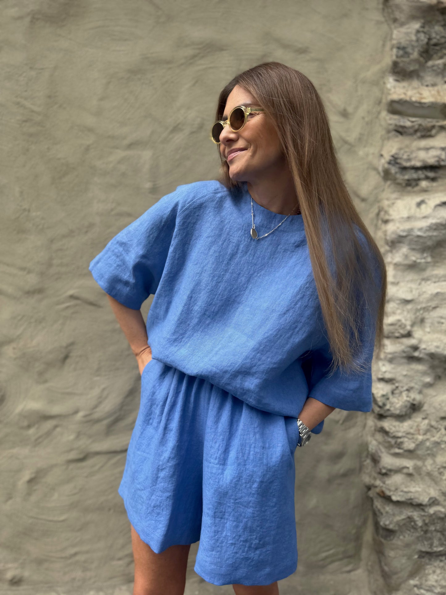 casablanca linen shorts