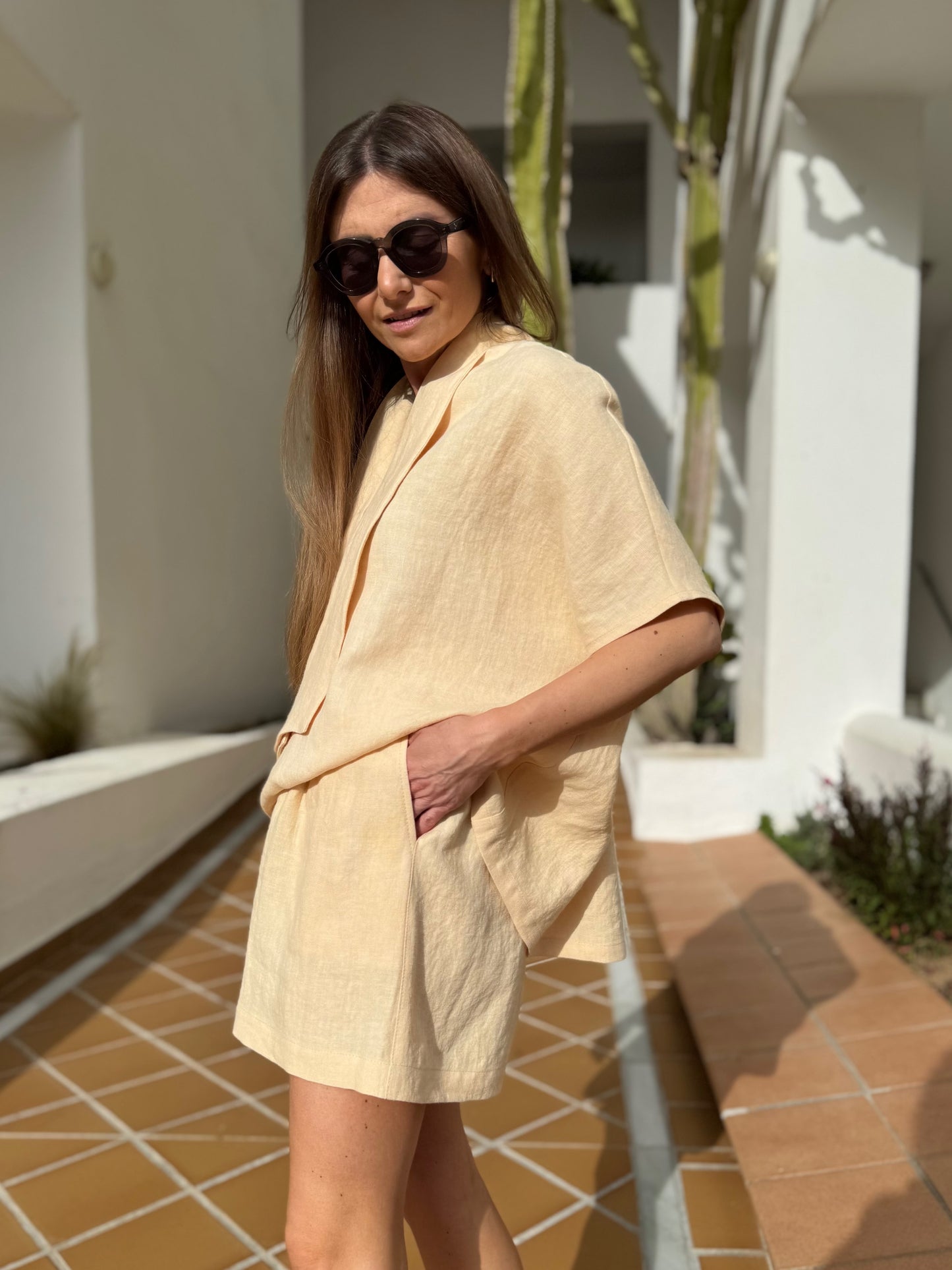 casablanca linen shorts