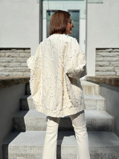 vigo cotton jacquard bomber