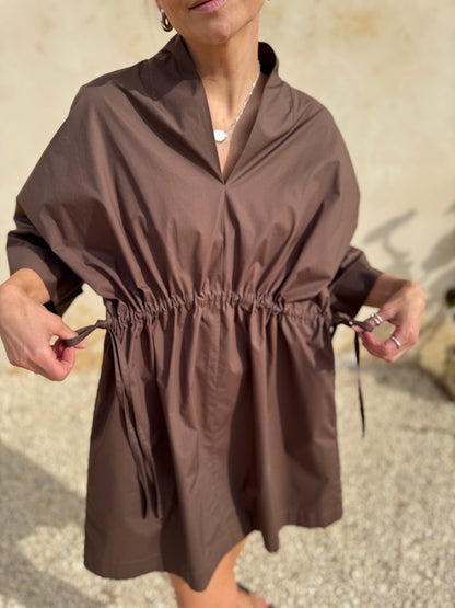 deia poplin mini dress