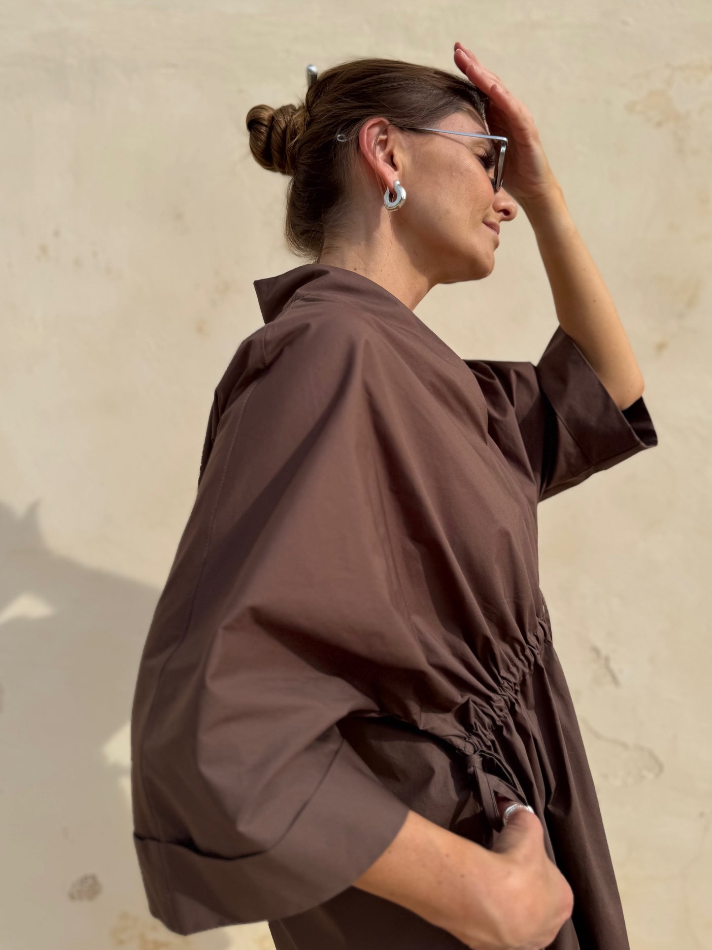 deia poplin mini dress