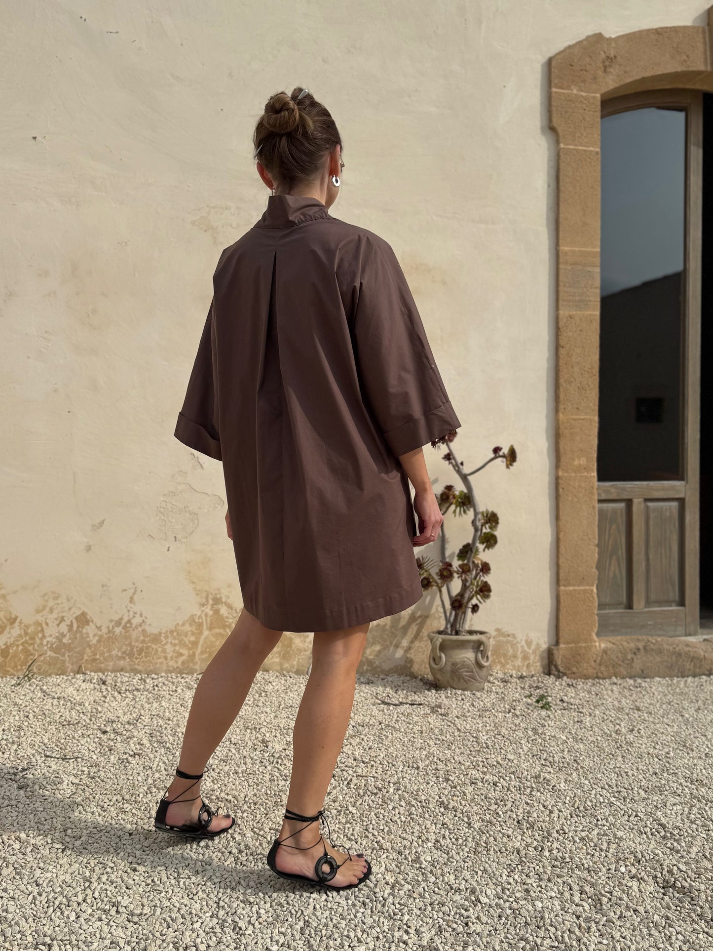 deia poplin mini dress