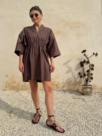 deia poplin mini dress