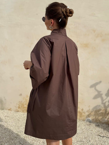 deia poplin mini dress