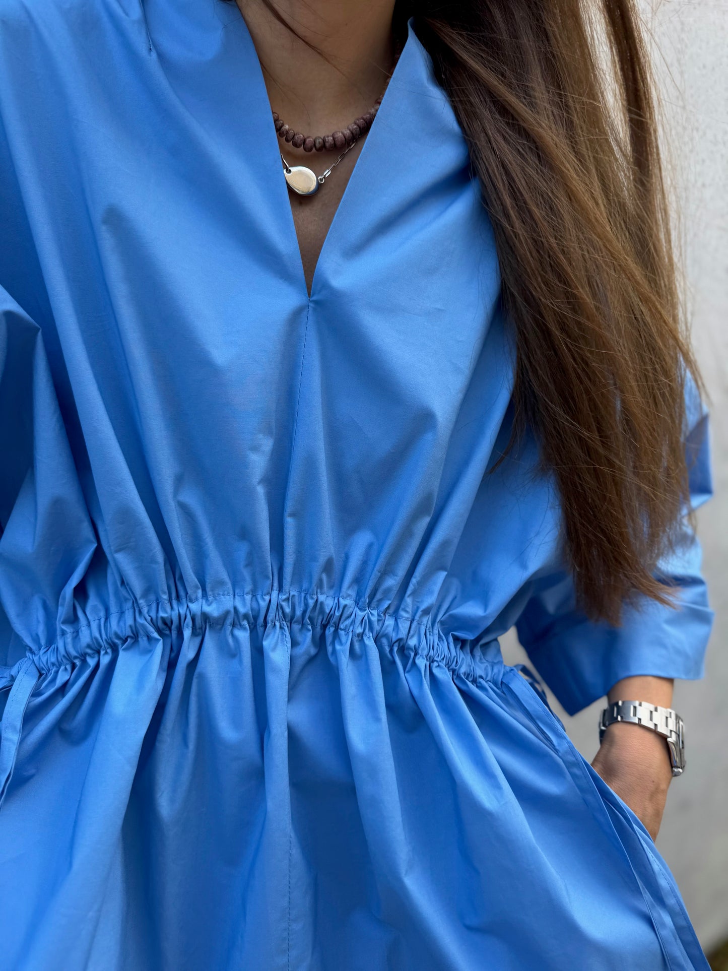 deia poplin mini dress