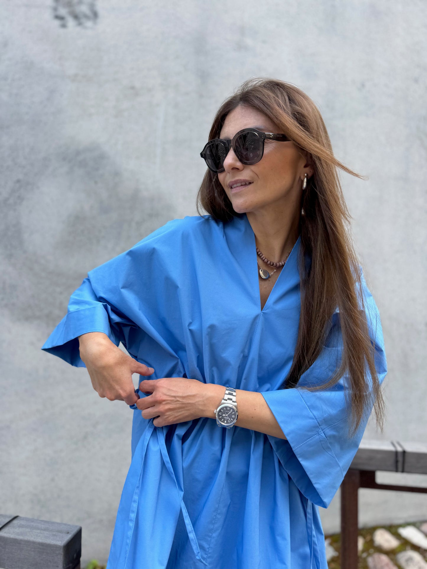 deia poplin mini dress