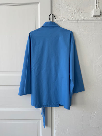 siena poplin blouse (azure, s)