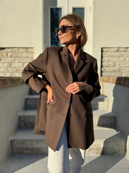 cava fine wool blazer with belt