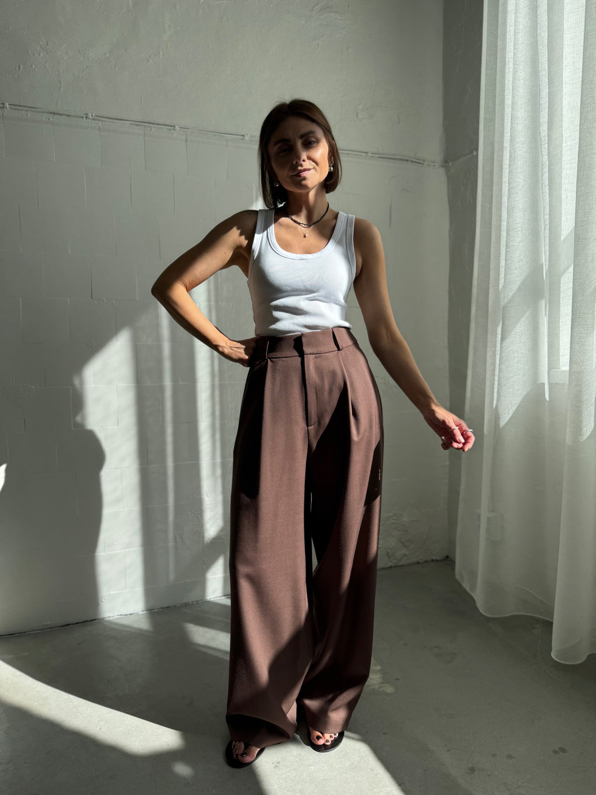douro fine wool trousers