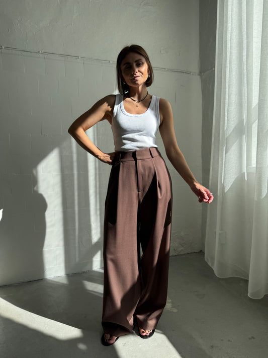 douro fine wool trousers