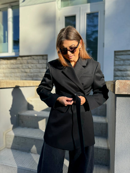 milan oversized fine wool blazer