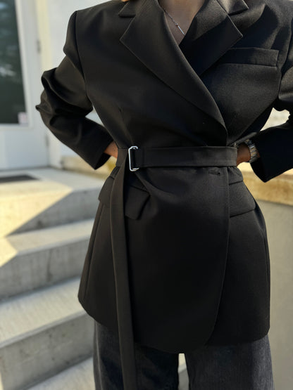 milan oversized fine wool blazer