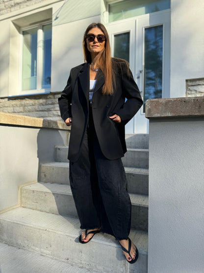 milan oversized fine wool blazer