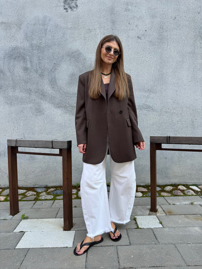 milan oversized fine wool blazer