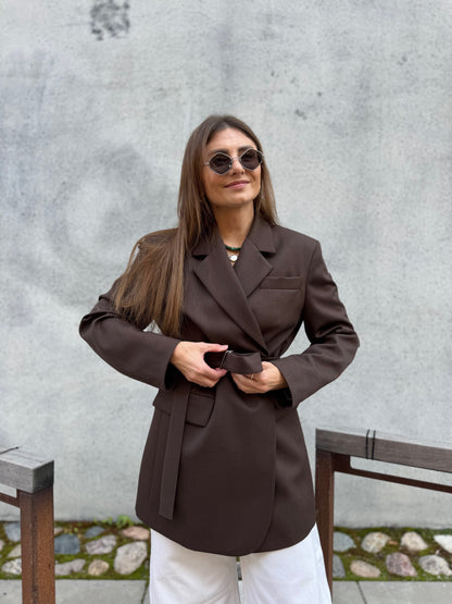 milan oversized fine wool blazer