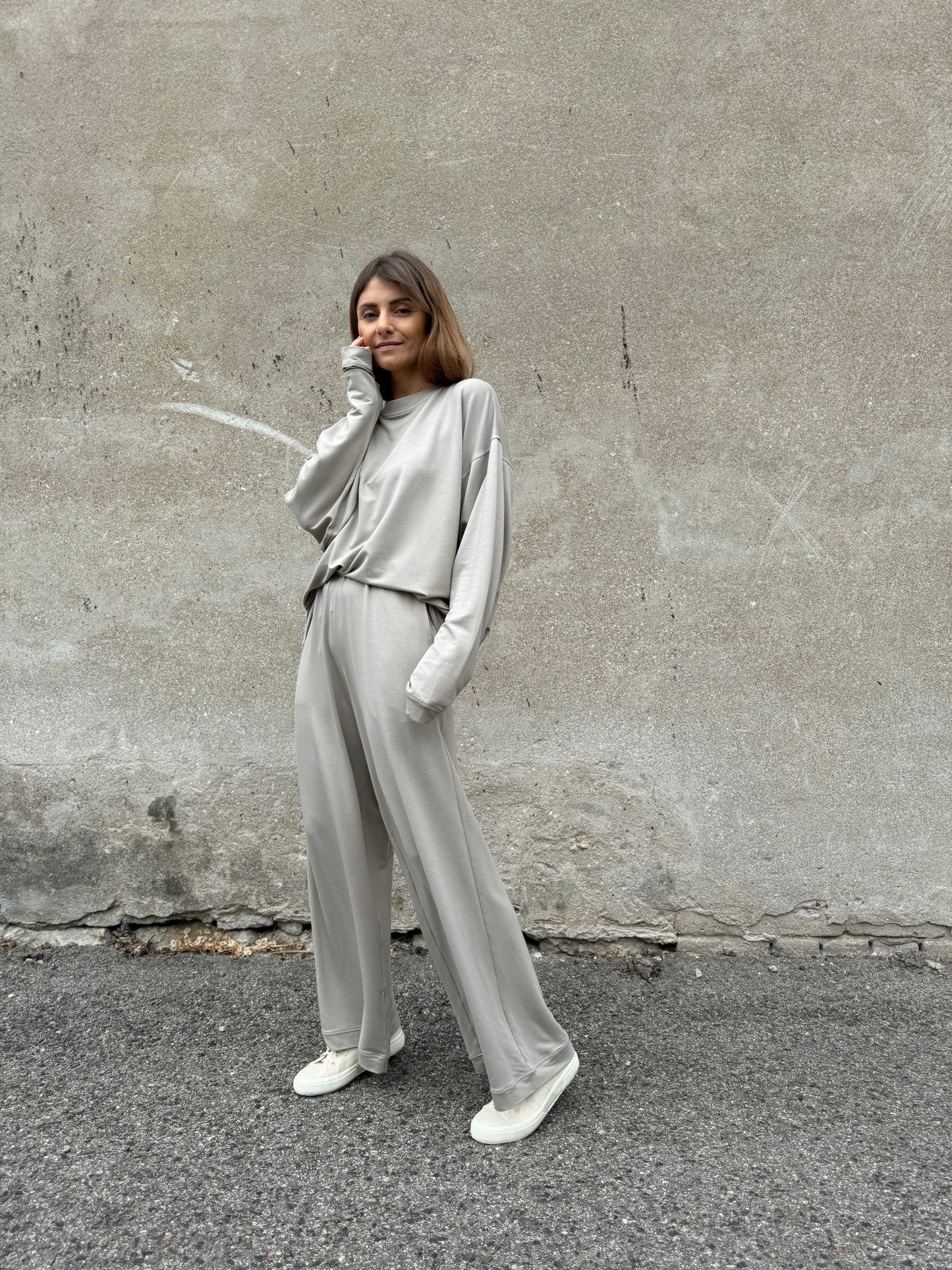 haro viscose french terry long sleeve shirt