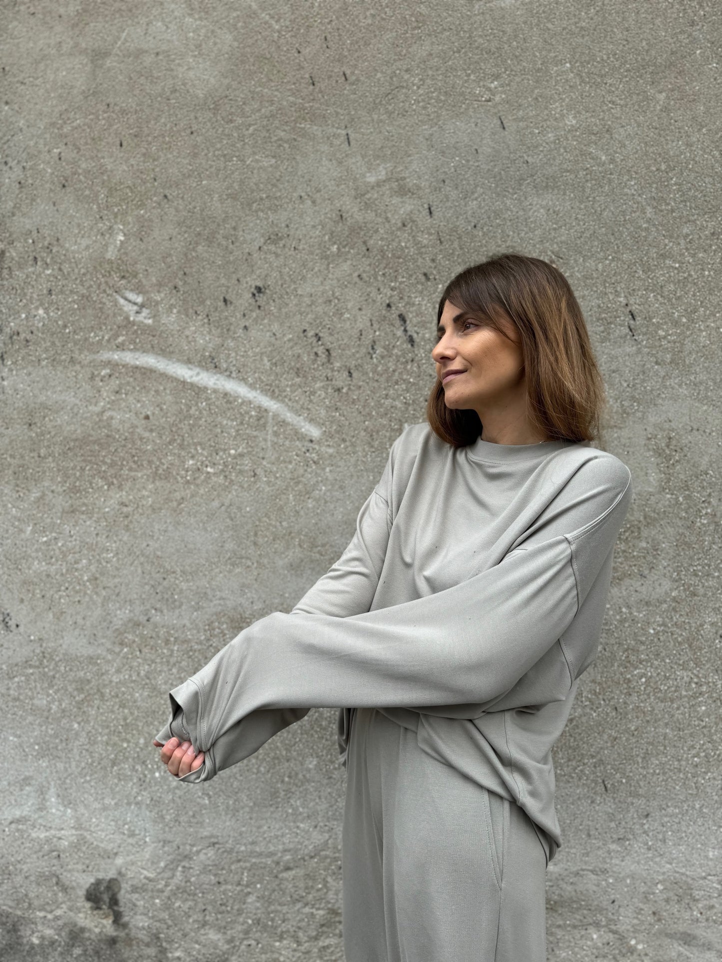 haro viscose french terry long sleeve shirt