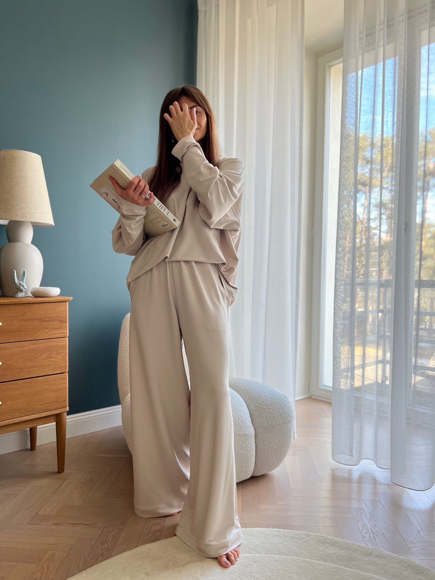 haro viscose french terry trousers