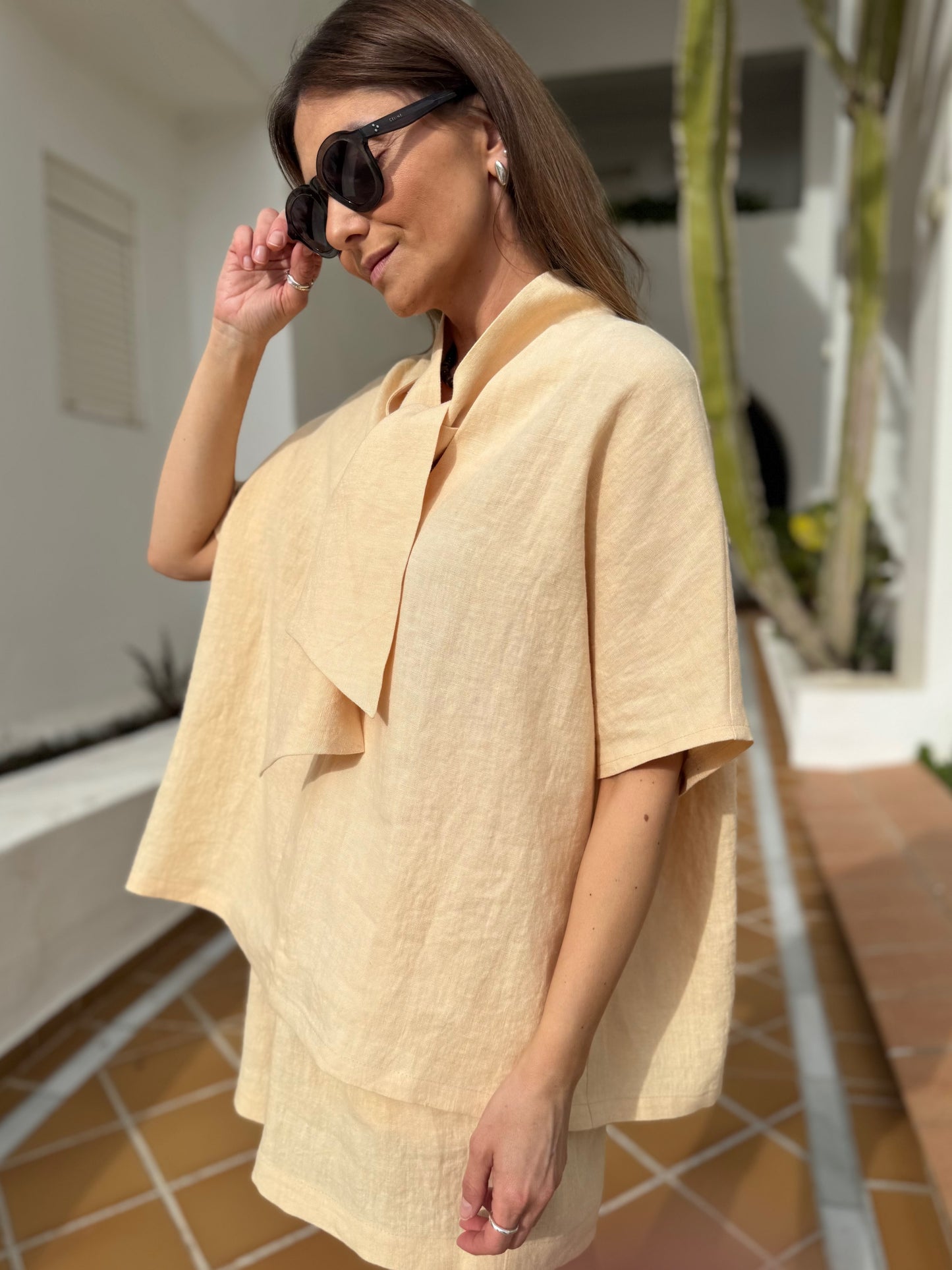 havana linen blouse