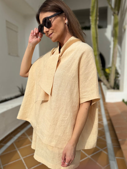 havana linen blouse
