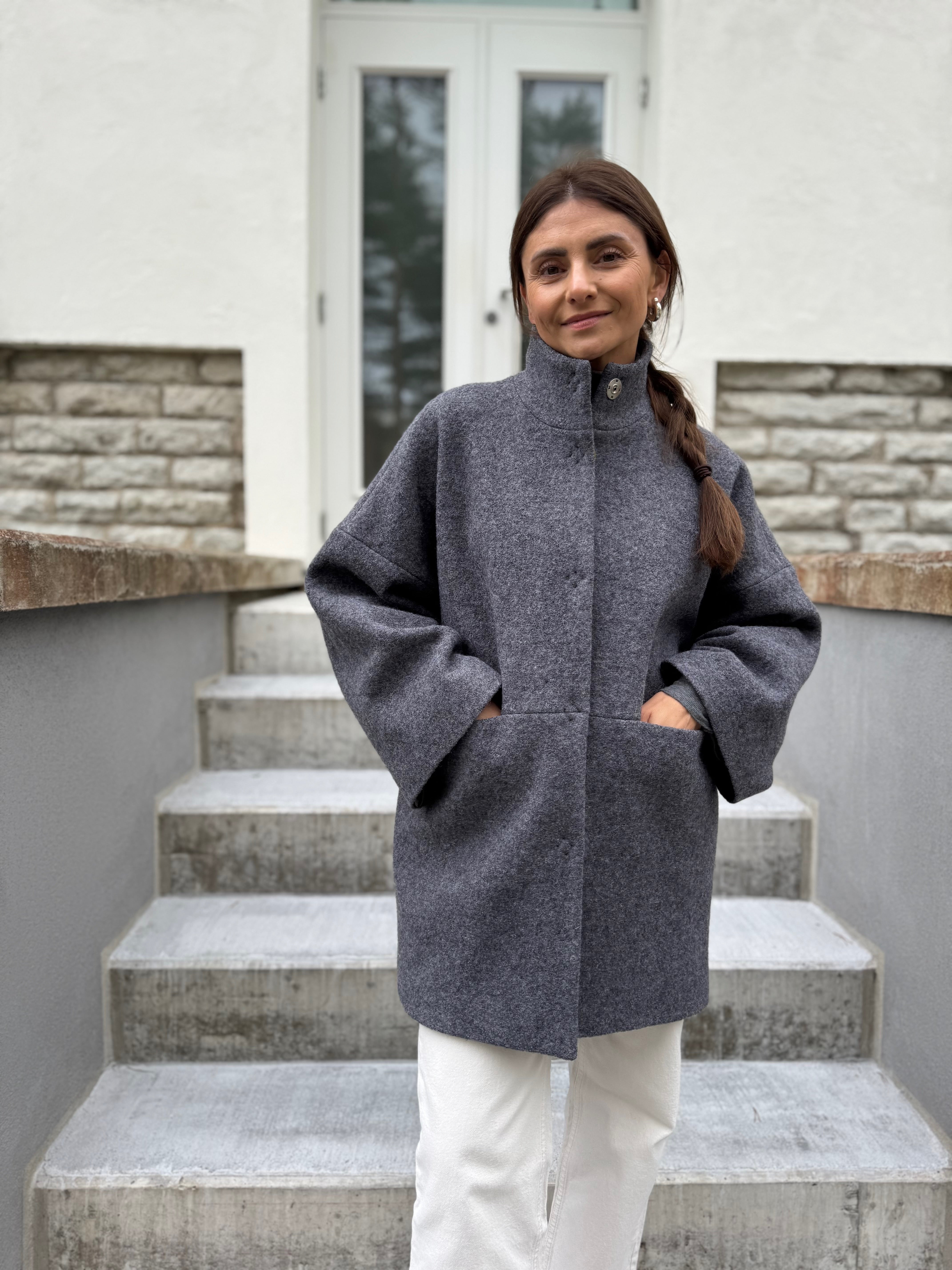 ジャケット・アウター WOOL BOUCLE KNIT JACKET WOOL BOUCLE KNIT JACKET - メルカリ