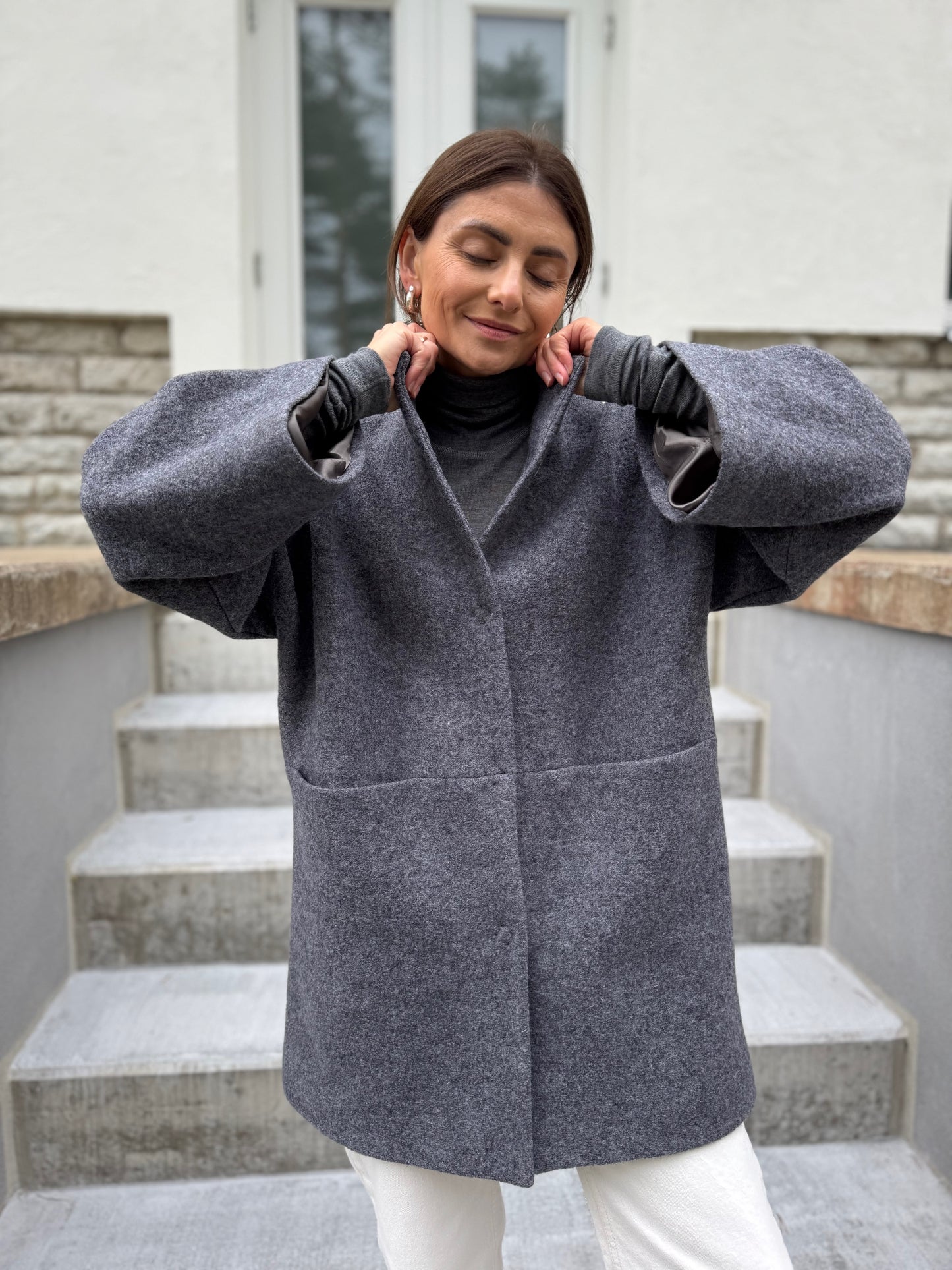 kyoto wool boucle jacket