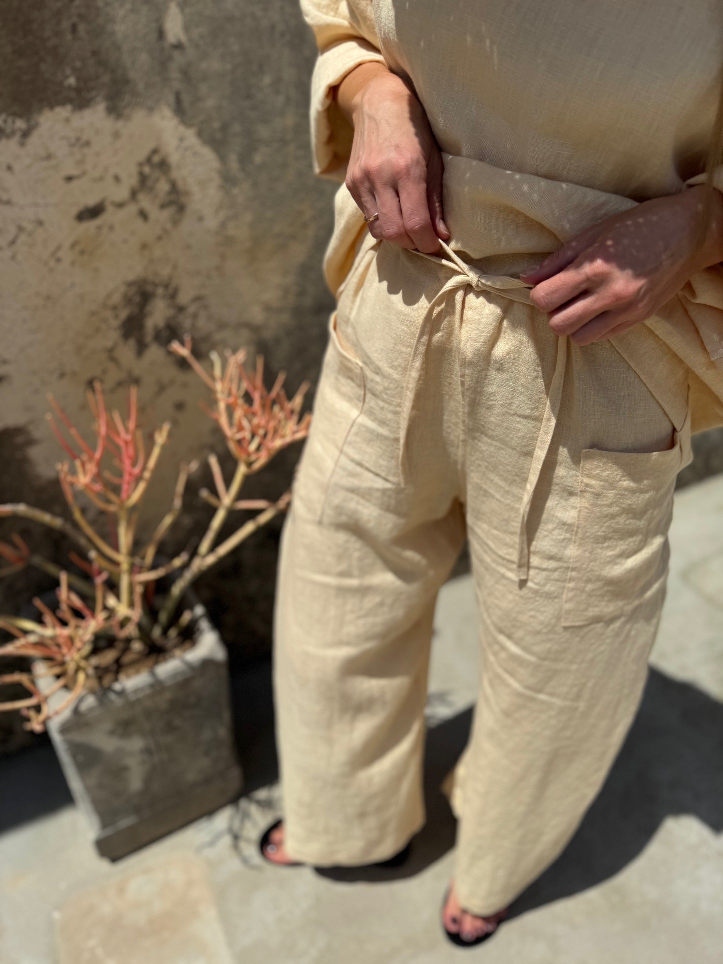 acapulco linen trousers