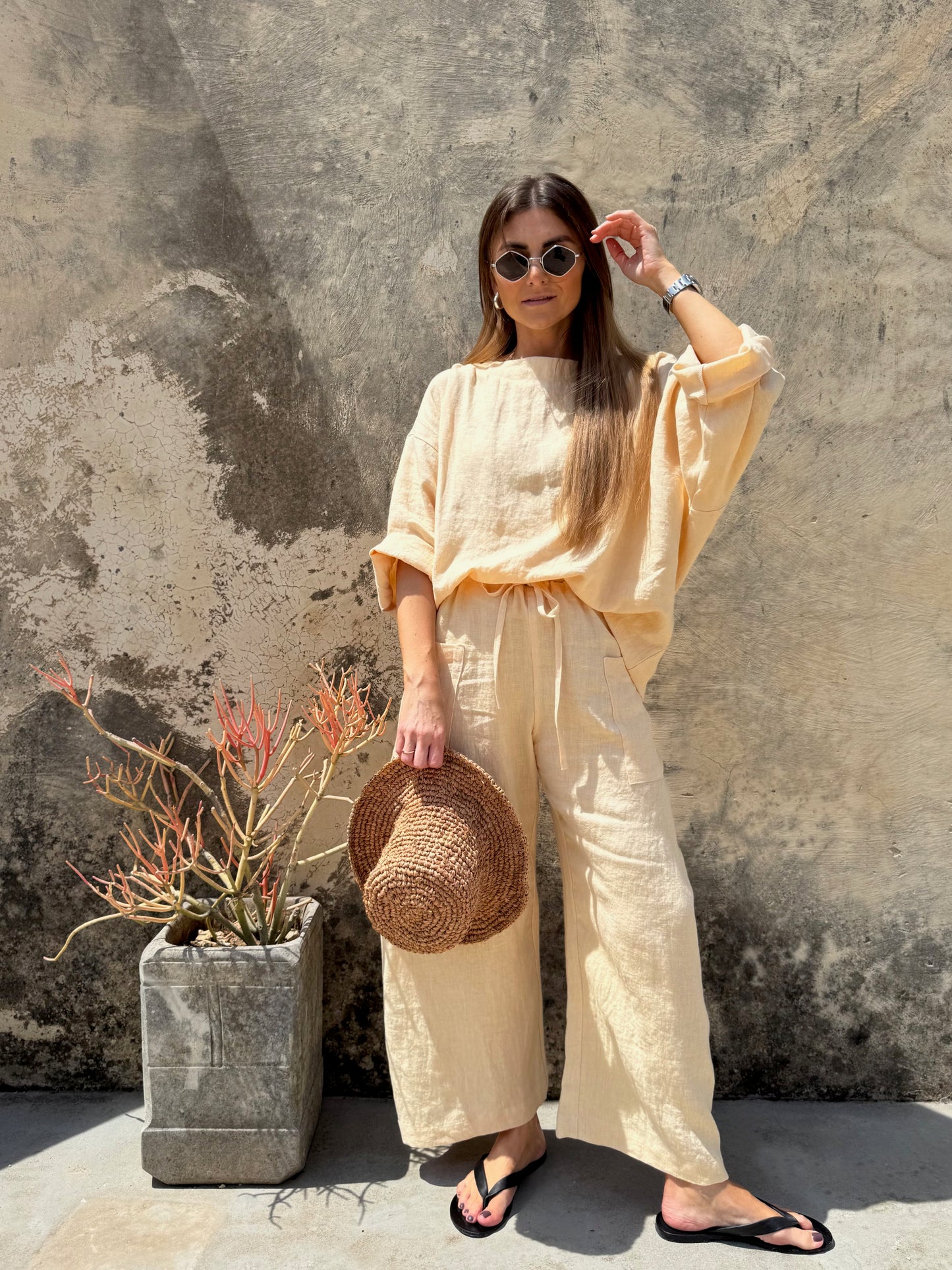 acapulco linen trousers