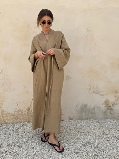 bari linen dress