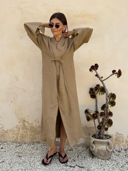 bari linen dress