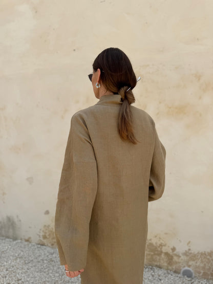 bari linen dress