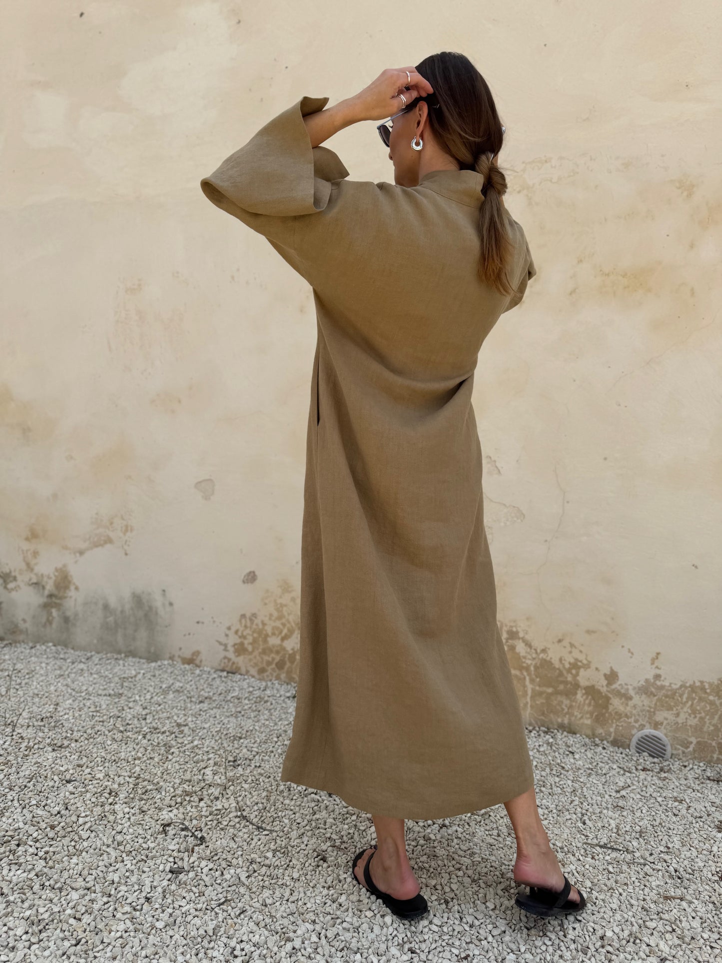 bari linen dress