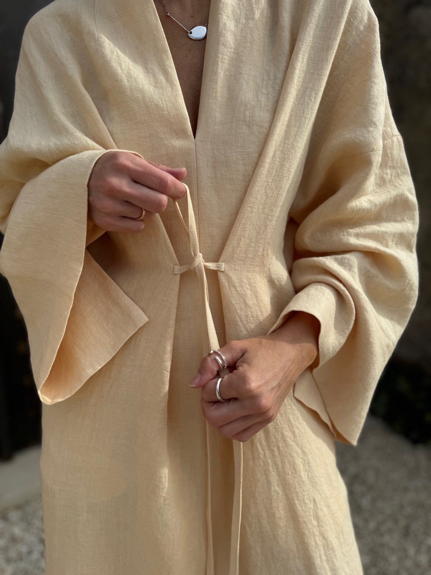 bari linen dress