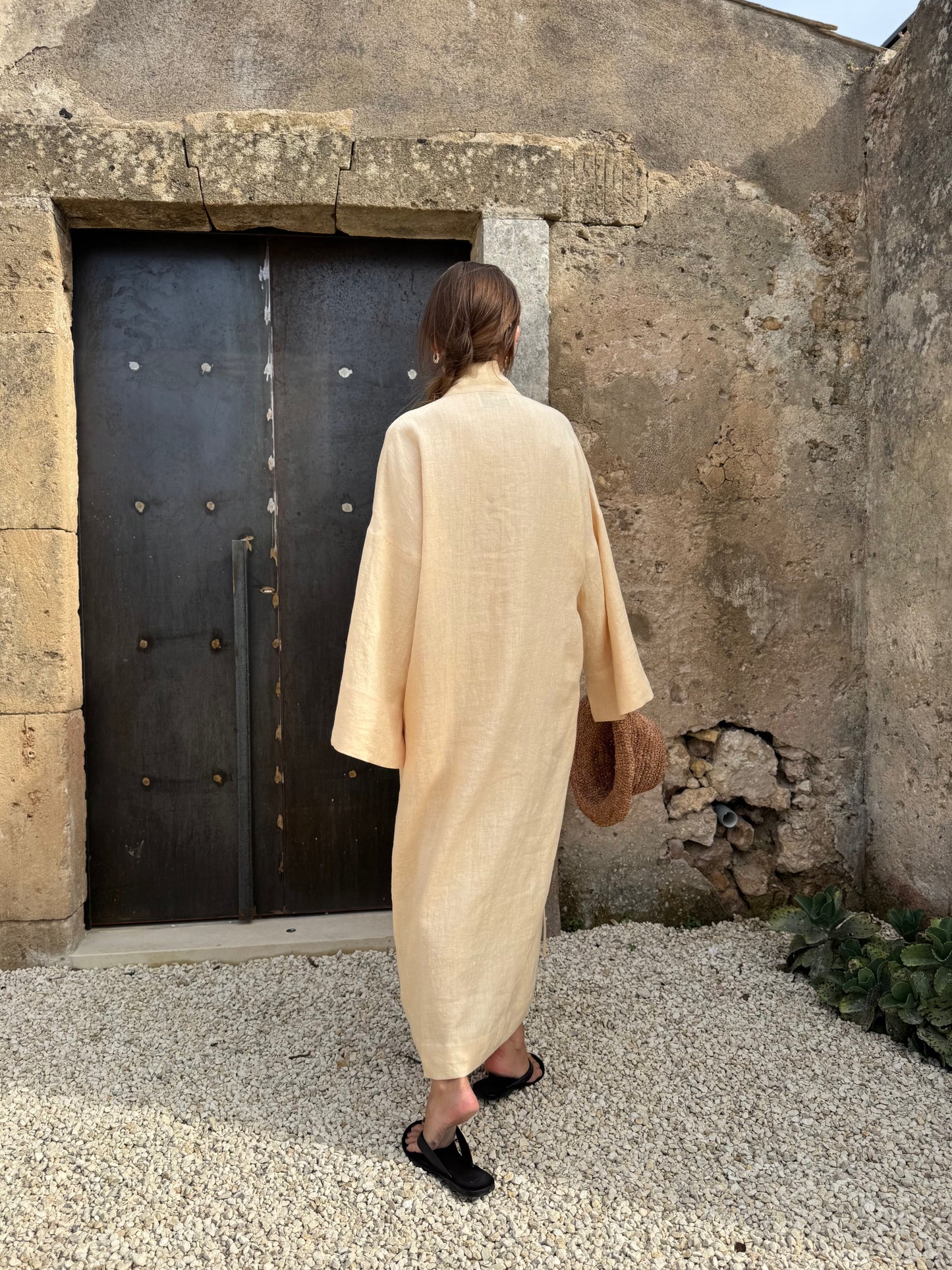 bari linen dress
