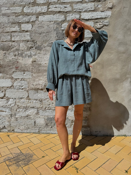 casablanca linen shorts