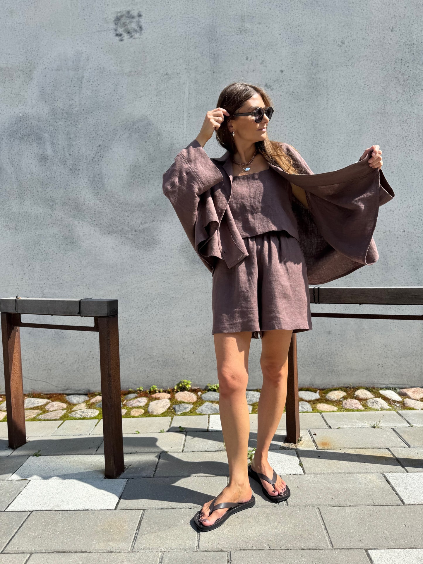 casablanca linen shorts