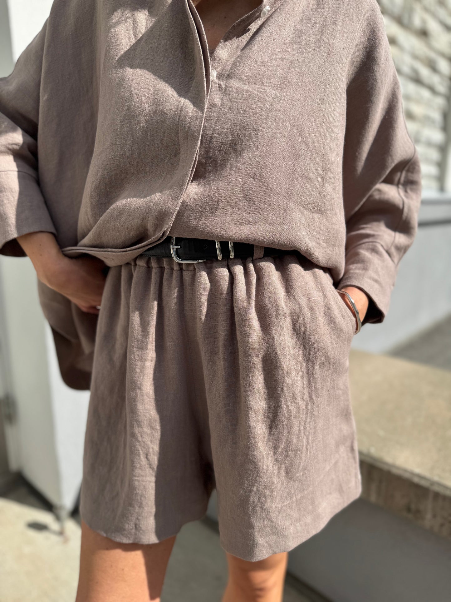 casablanca linen shorts
