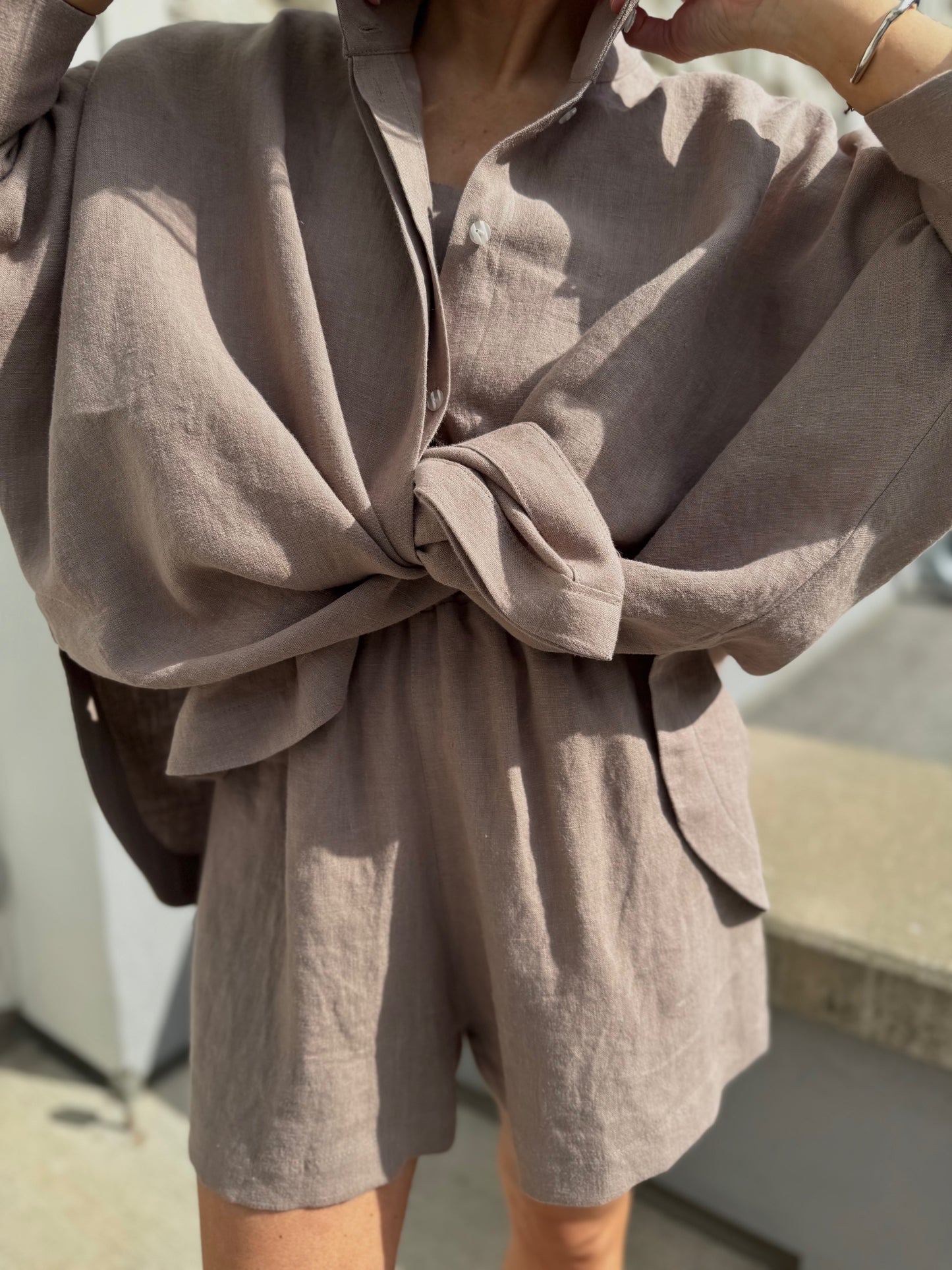 casablanca linen shorts