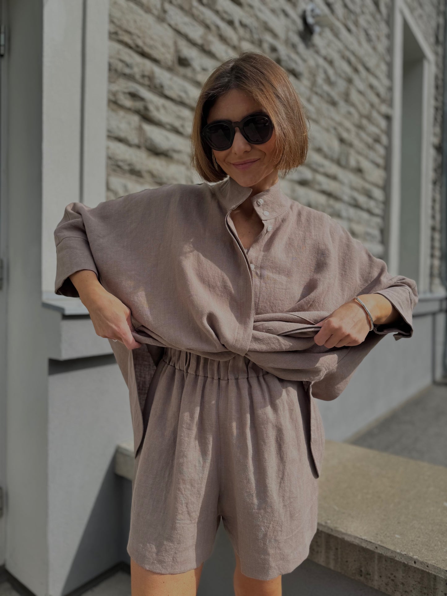 casablanca linen shorts