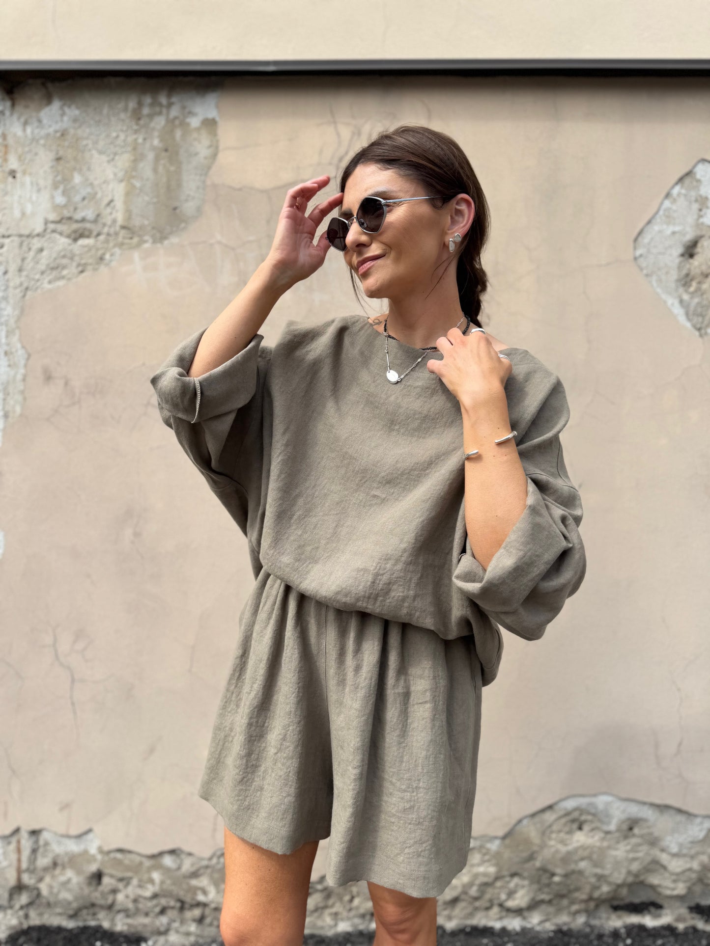 casablanca linen shorts