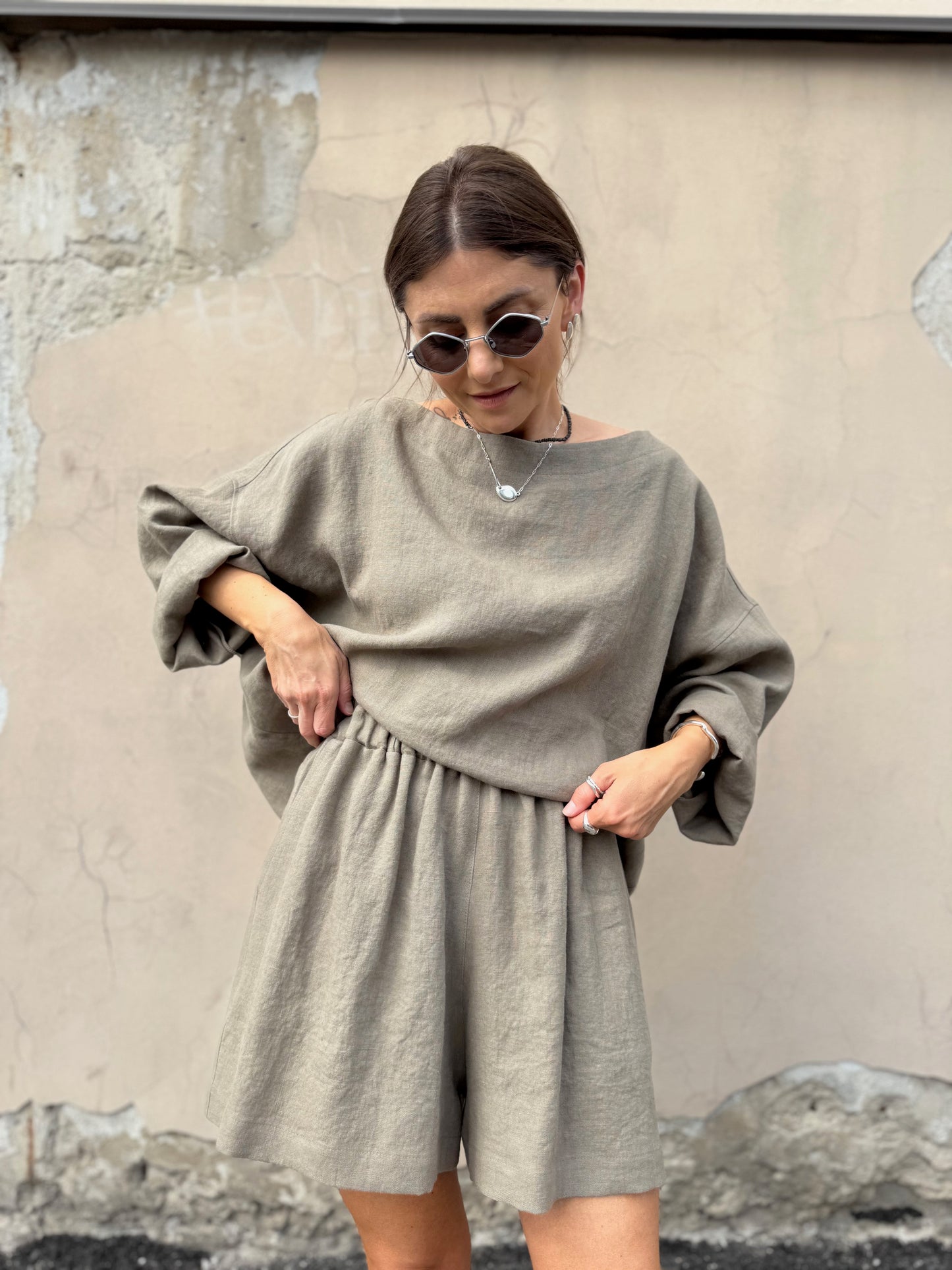 casablanca linen shorts