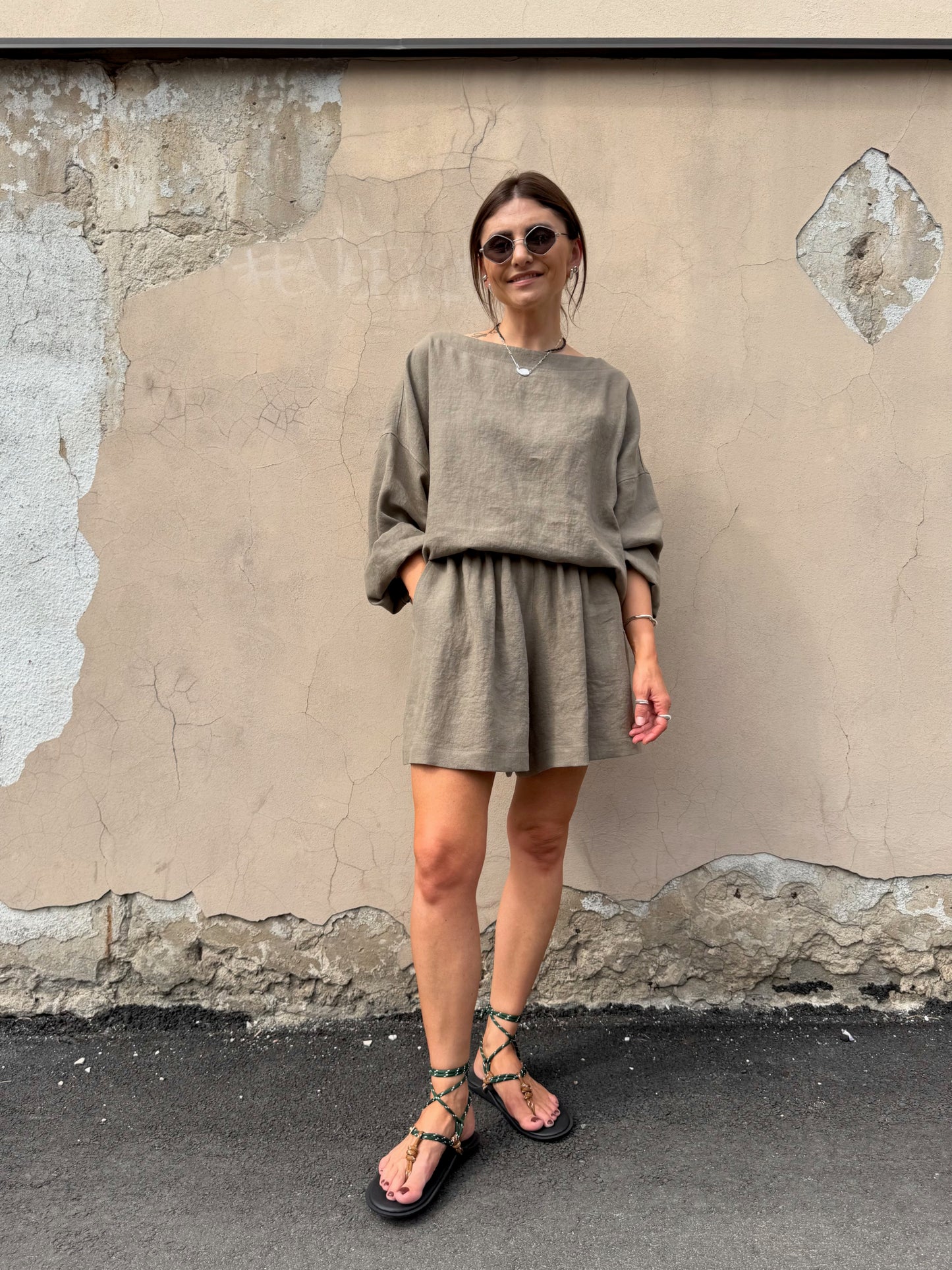 casablanca linen shorts