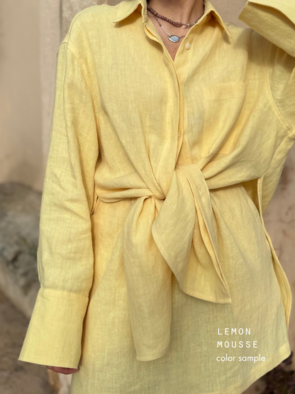saint-tropez linen dress