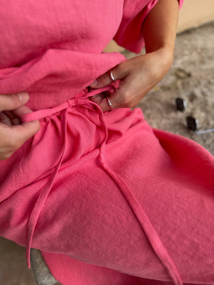 comporta linen skirt
