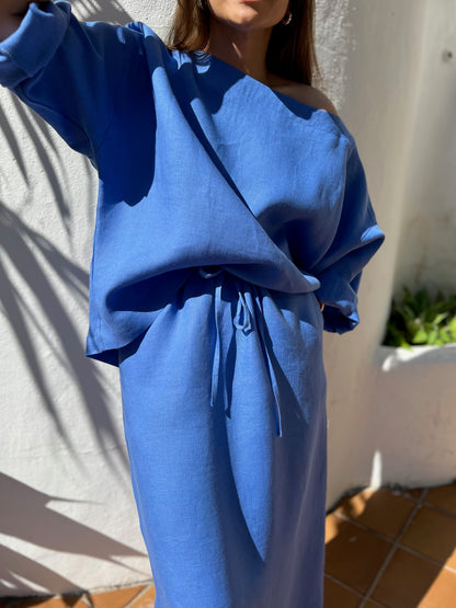 comporta linen skirt