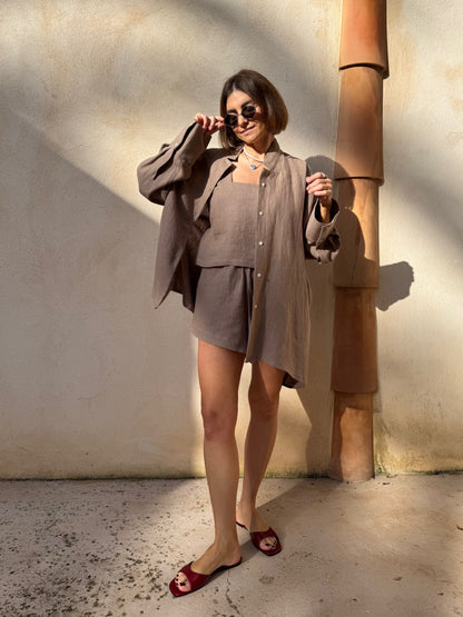 harajuku linen shirt