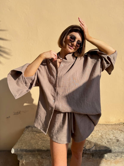 harajuku linen shirt