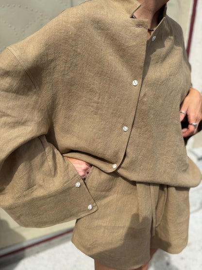 harajuku linen shirt