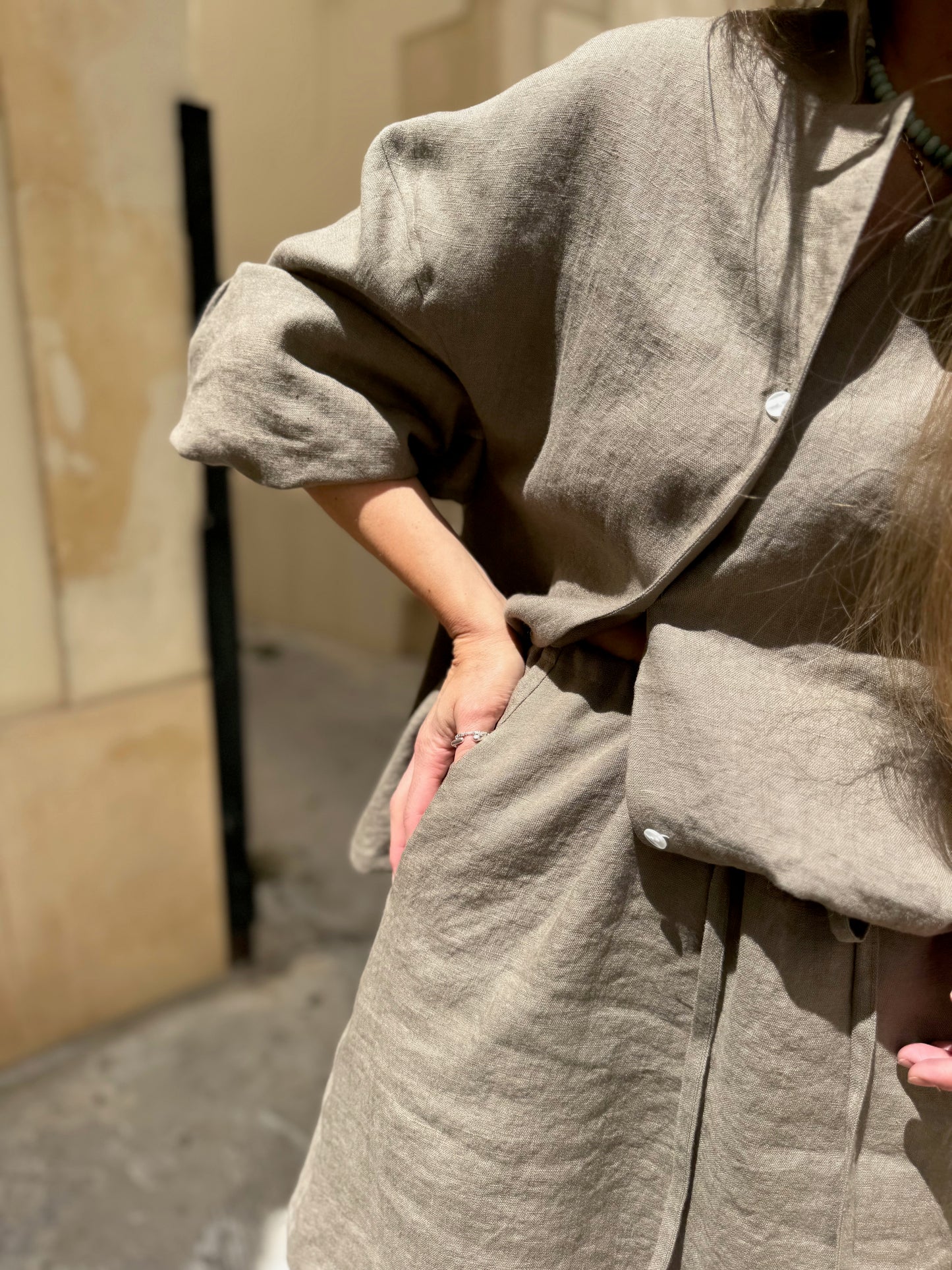 harajuku linen shirt