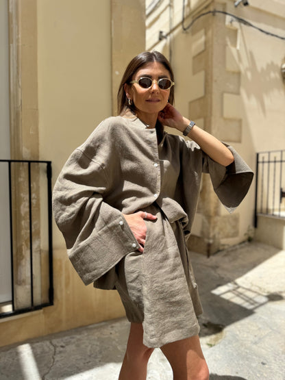 harajuku linen shirt